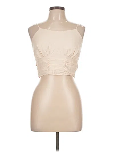 Pre-owned Paper Crane Sleeveless Blouse In Brown