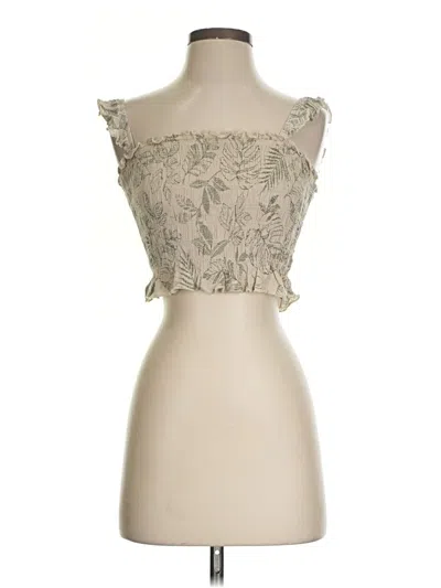 Pre-owned Paper Crane Sleeveless Blouse In Brown