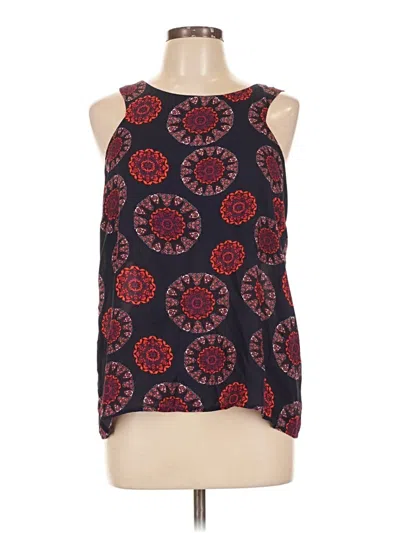 Pre-owned Paper Crane Sleeveless Blouse In Burgundy