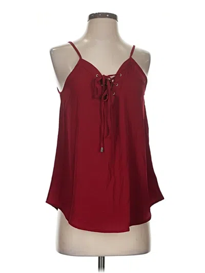 Pre-owned Paper Crane Sleeveless Blouse In Burgundy