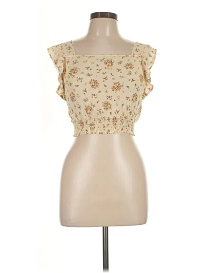 Pre-owned Paper Crane Sleeveless Blouse In Gold