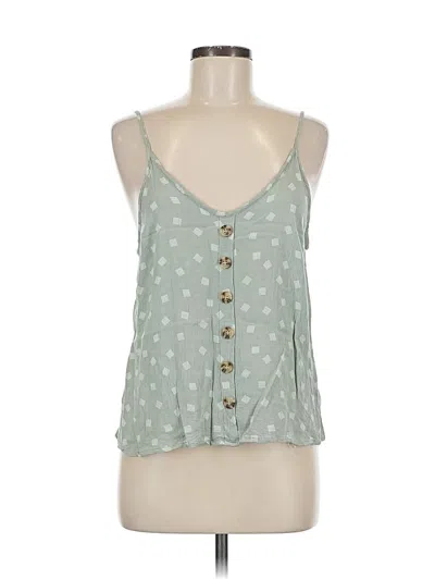 Pre-owned Paper Crane Sleeveless Blouse In Green
