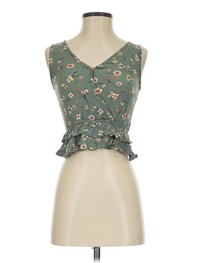 Pre-owned Paper Crane Sleeveless Blouse In Green