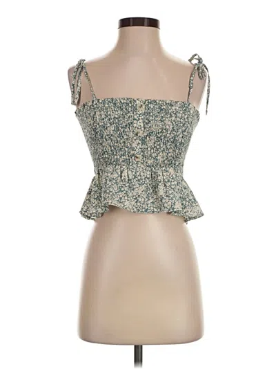 Pre-owned Paper Crane Sleeveless Blouse In Green
