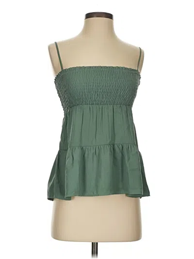 Pre-owned Paper Crane Sleeveless Blouse In Green