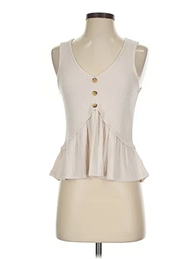 Pre-owned Paper Crane Sleeveless Blouse In Ivory