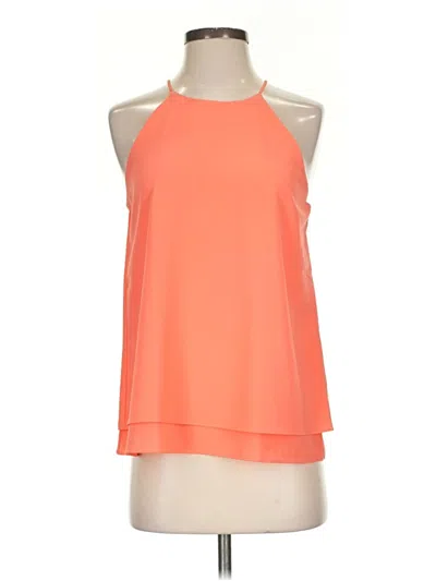 Pre-owned Paper Crane Sleeveless Blouse In Orange