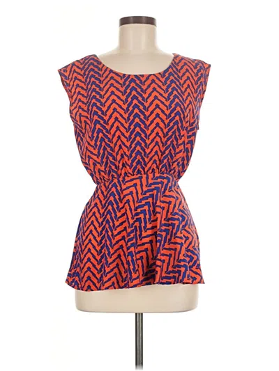 Pre-owned Paper Crane Sleeveless Blouse In Orange