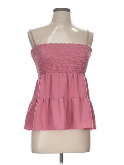 Pre-owned Paper Crane Sleeveless Blouse In Pink