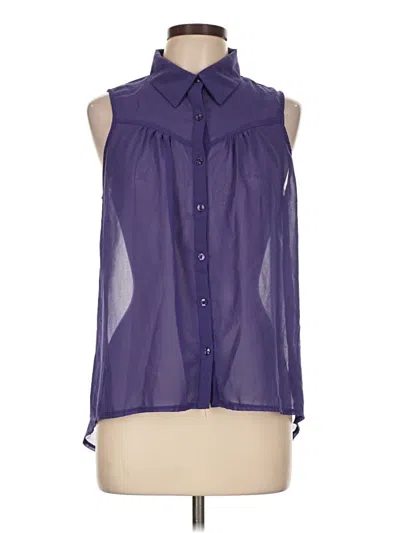 Pre-owned Paper Crane Sleeveless Blouse In Purple