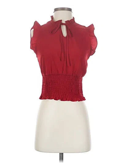 Pre-owned Paper Crane Sleeveless Blouse In Red