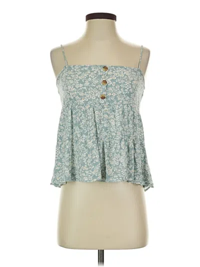 Pre-owned Paper Crane Sleeveless Blouse In Teal