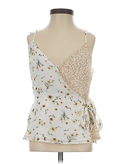 Pre-owned Paper Crane Sleeveless Blouse In White