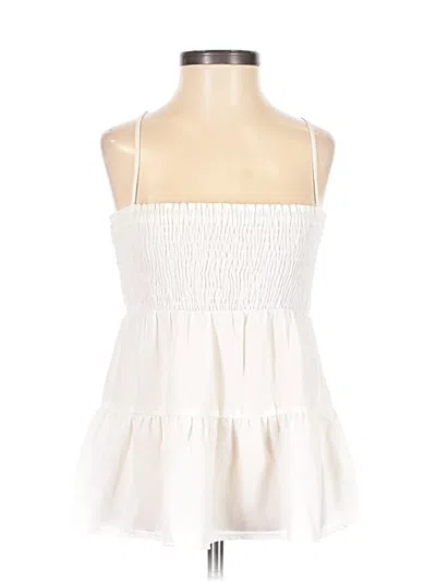 Pre-owned Paper Crane Sleeveless Blouse In White