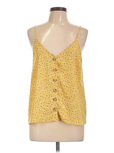 Pre-owned Paper Crane Sleeveless Blouse In Yellow