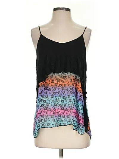 Pre-owned Paper Crane Sleeveless Top Black Halter Neckline Tops