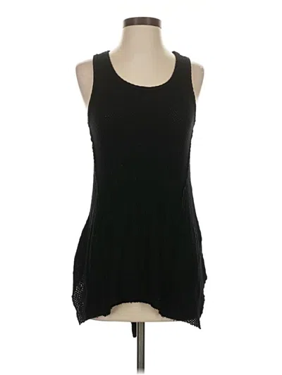 Pre-owned Paper Crane Sleeveless Top Black Scoop Neck Tops