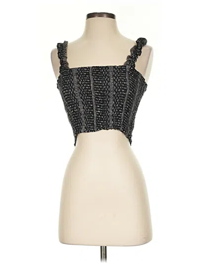 Pre-owned Paper Crane Sleeveless Top Black Sweetheart Neckline Tops