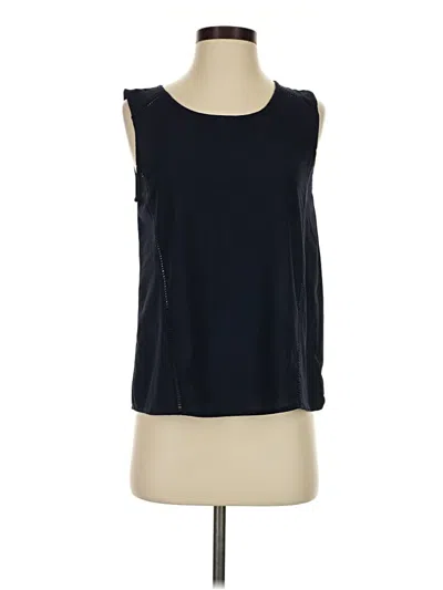 Pre-owned Paper Crane Sleeveless Top Blue Boatneck Tops