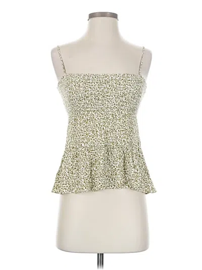 Pre-owned Paper Crane Sleeveless Top Green Strapless Neckline Tops