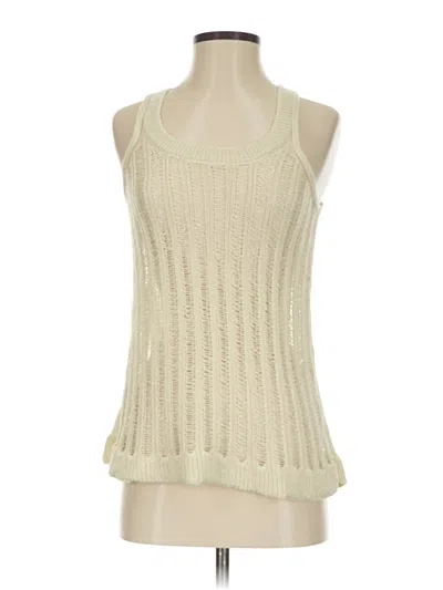 Pre-owned Paper Crane Sleeveless Top Ivory Crew Neck Tops