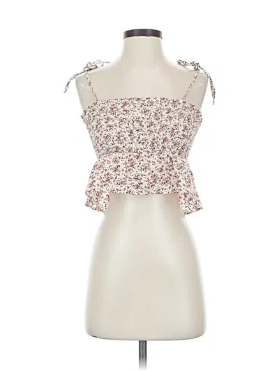 Pre-owned Paper Crane Sleeveless Top Ivory Strapless Neckline Tops In White