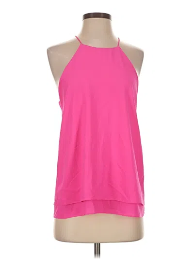 Pre-owned Paper Crane Sleeveless Top Pink Halter Neckline Tops