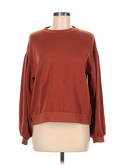 Pre-owned Paper Crane Sweatshirt In Brown