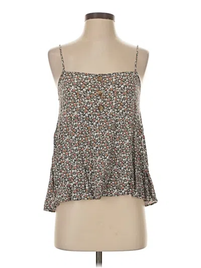 Pre-owned Paper Crane Tank Top Brown Strapless Neckline Tops