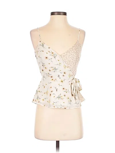 Pre-owned Paper Crane Tank Top Ivory Strapless Neckline Tops