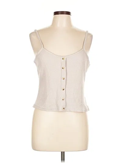 Pre-owned Paper Crane Tank Top Ivory Sweetheart Neckline Tops In White