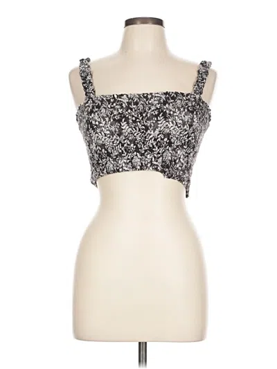 Pre-owned Paper Crane Tube Top Black Strapless Neckline Tops