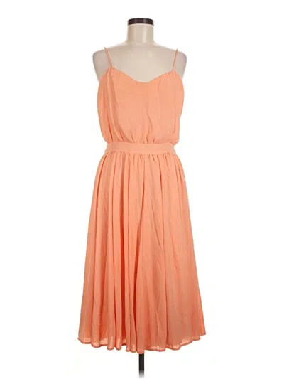 Pre-owned Paper Crown Casual Dress In Orange
