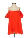 Paper Crown Sleeveless Blouse In Orange