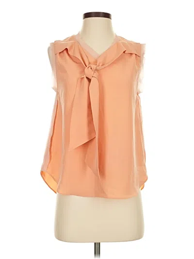 Pre-owned Paper Crown Sleeveless Blouse In Orange