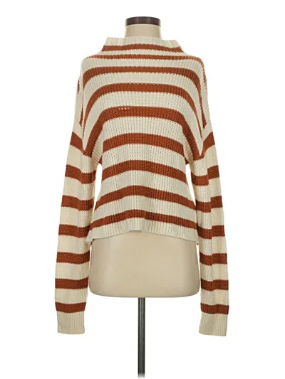 Pre-owned Paper Crown Turtleneck Sweater In Brown