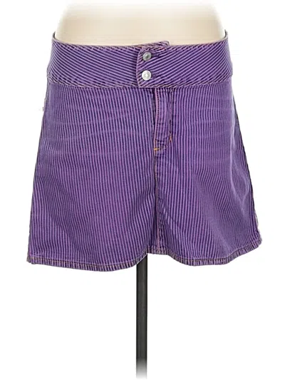 Pre-owned Paper Denim & Cloth Casual Skirt In Purple