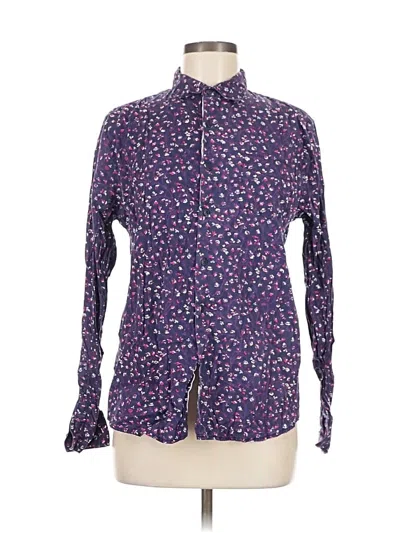 Pre-owned Paper Denim & Cloth Long Sleeve Button Down Shirt In Purple