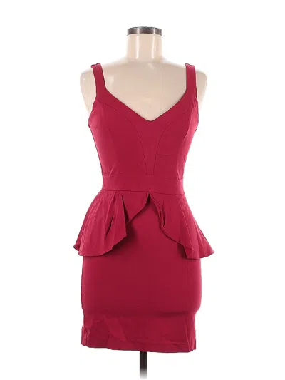Pre-owned Paper Dolls Cocktail Dress In Burgundy