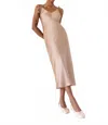 Paper Label Bella Slip Dress In Dune In Multi