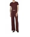 Paper Label Cozette Wide Leg In Truffle