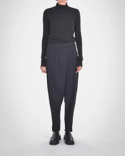 Paper Label Galvan Asymmetrical Pants In Black