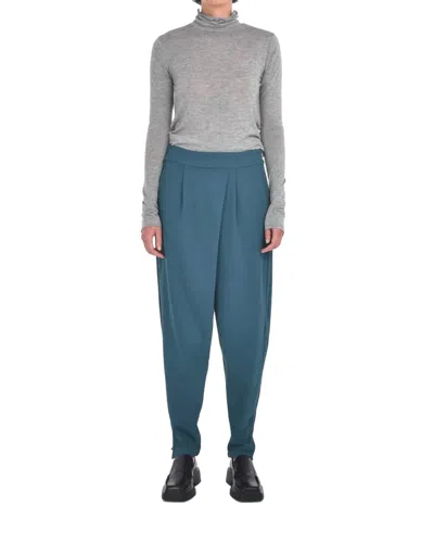 Paper Label Galvan Asymmetrical Pants In Blue Coral In Multi