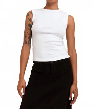 Paper Label Lydia Sleeveless Tank In Bright White