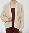 Paper Label Mali Open Cardigan In Vintage Oat In Multi