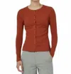 Paper Label Maya Button Up Top In Intense Rust In Multi