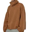 Paper Label Nyla Turtle Neck Top In Golden Nutshell In Multi