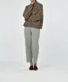 Paper Label Pine Sweater In Rust Mix