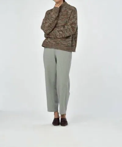 Paper Label Pine Sweater In Rust Mix In Gray