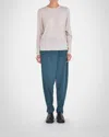 Paper Label Tana Dolman Sleeve Top In Oatmeal In White